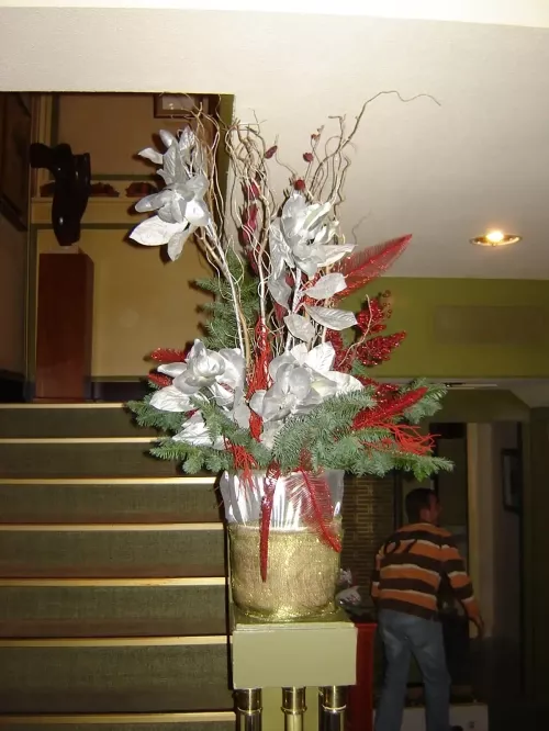 Flores para hoteles y tiendas en Navidad en Madrid